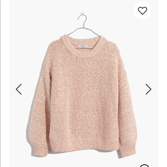 Madewell Baez pullover sweater in blush pink - Picture 4 of 5